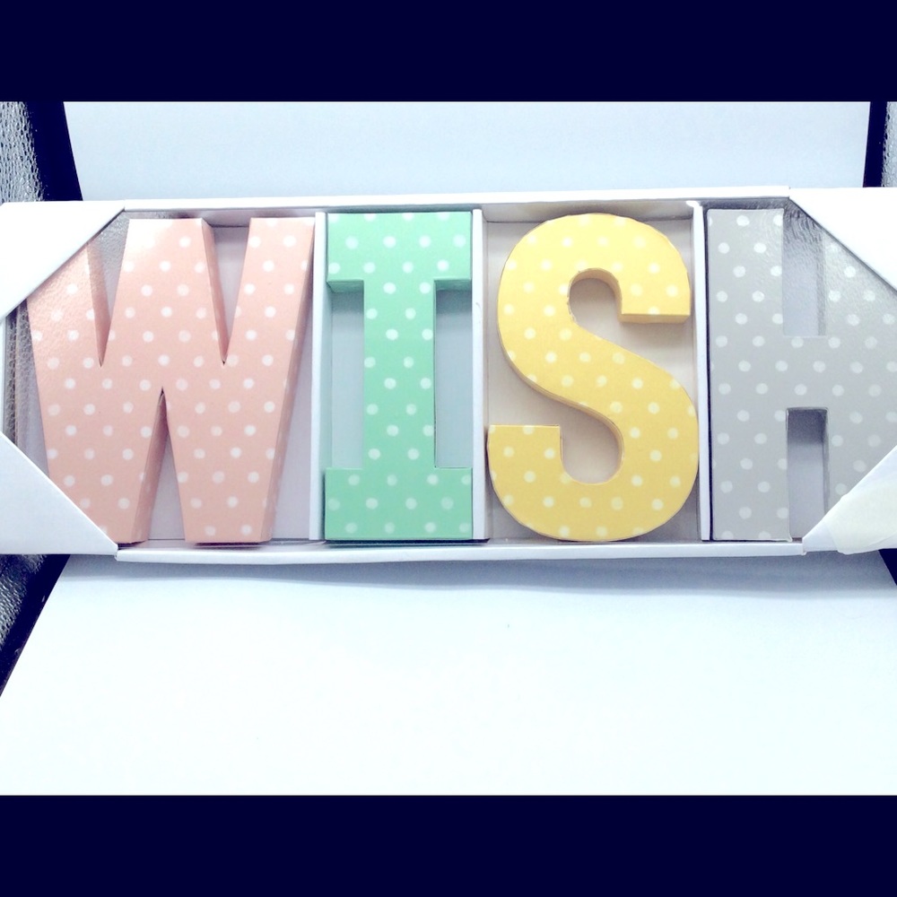 Wall decor wish letter Artissimo  designs. New